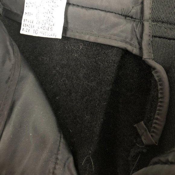Profile Vintage Black Wool Blend Snow Pants Sz 10 - Picture 6 of 9